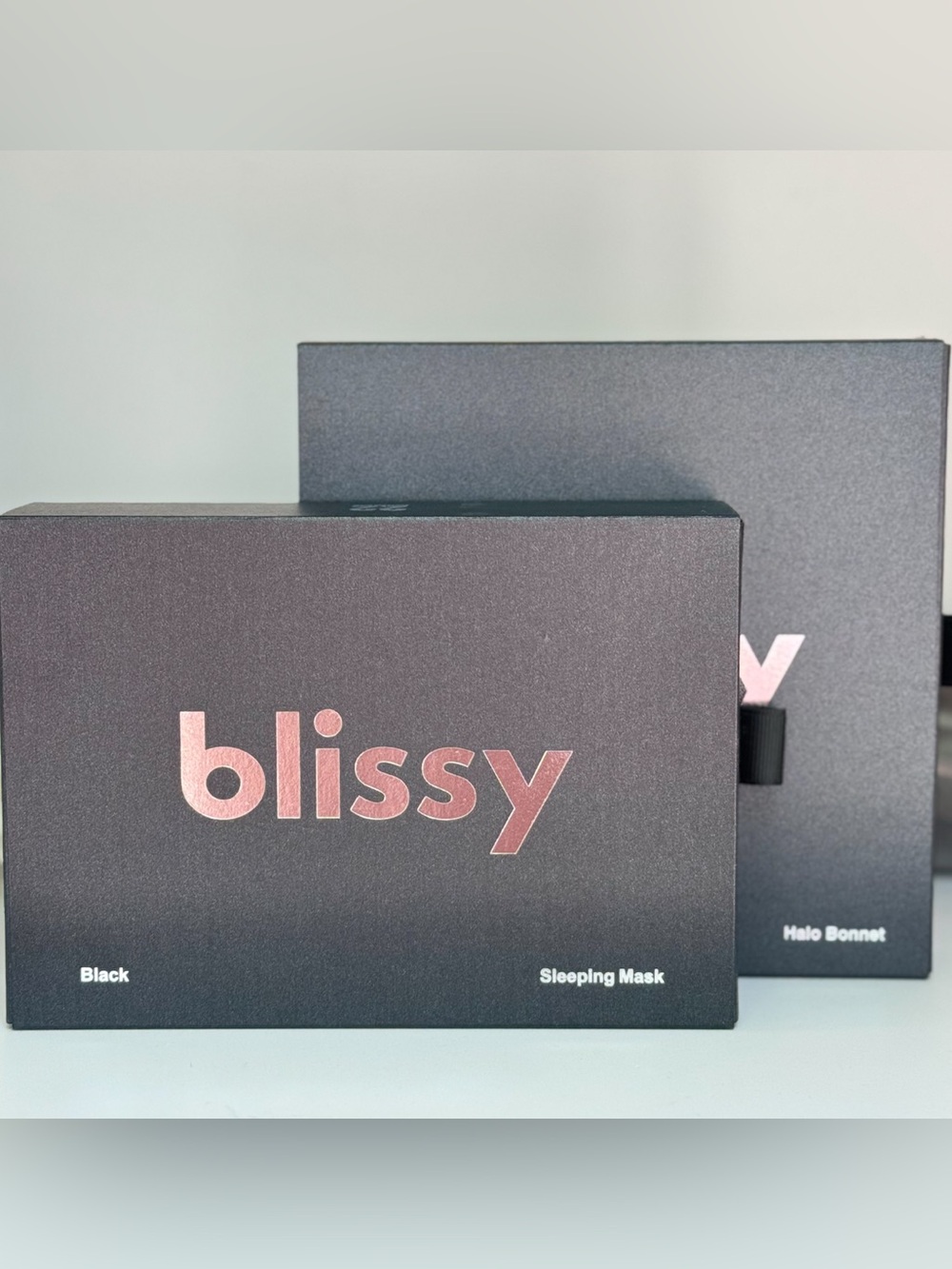 Blissy 100% Mulberry Silk Bundle | Black Halo Bonnet + Sleep Mask | NEW